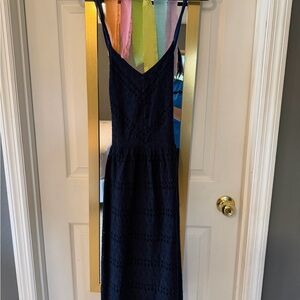 Tommy Hilfiger Cotton Eyelet Summer Midi Dress